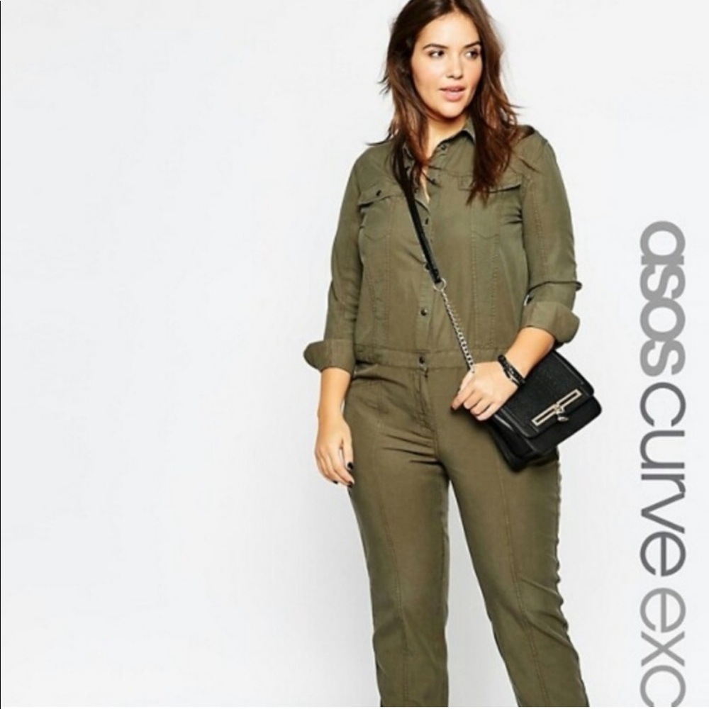 Asos curve utility jumpsuit